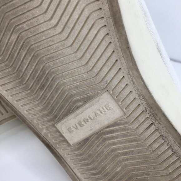 Everlane Tread White Canvas Lace Up Sneakers Size 7.5 - Picture 9 of 11